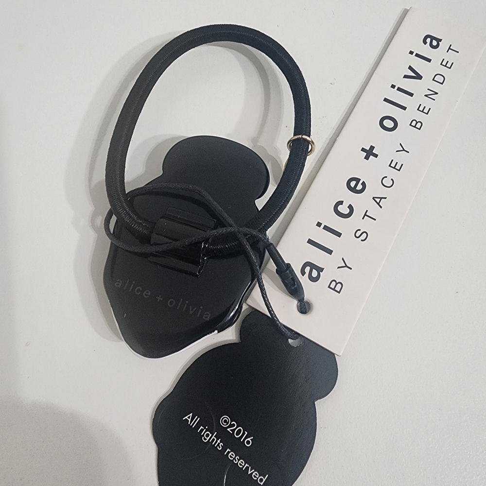 Alice + Olivia Black and White Hair Tie - Picture 2 of 2